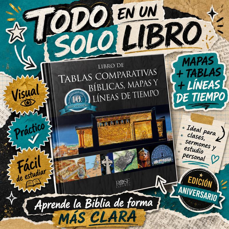 Libro de Tablas Comparativas Bíblicas, Mapas y Líneas de Tiempo